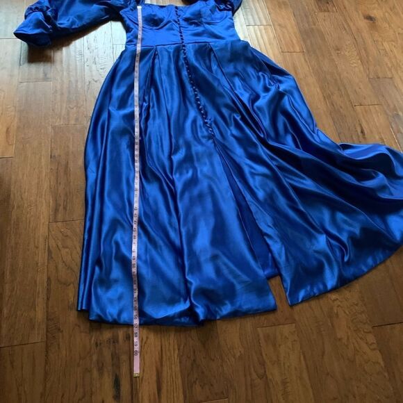 Blue Strapless Prom Dress Size XXL - Picture 8 of 14